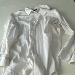 Men’s White Button Down